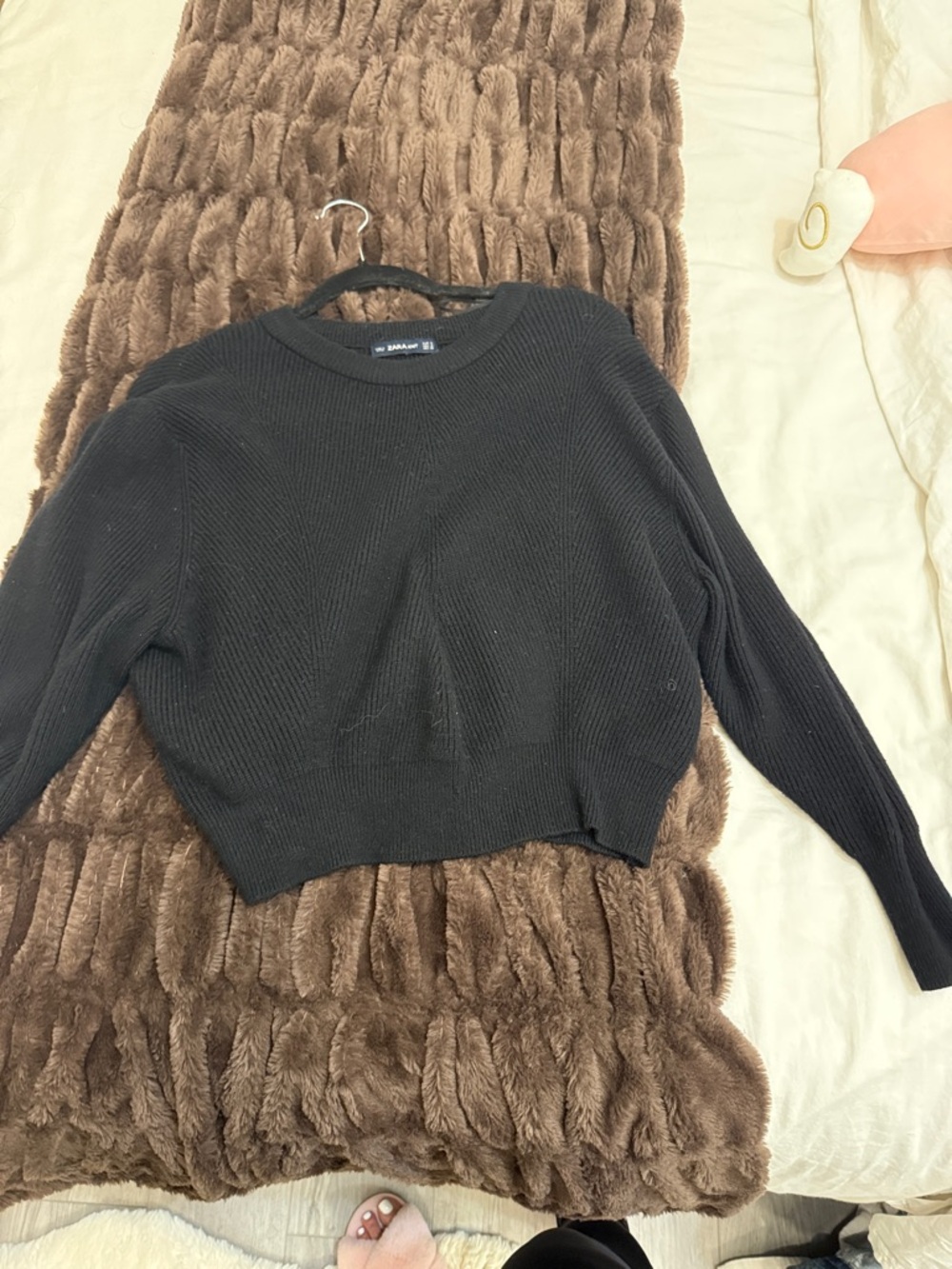 Zara Black Women’s Crewneck Knit Sweater
